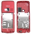 Original Nokia 6300 Middle Housing - Red